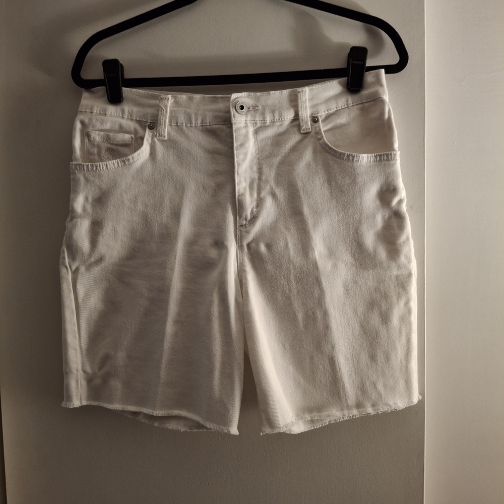 Gloria Vanderbilt Women's White Denim Shorts